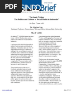 Facebook Nations, The Politics and Culture in Social Media in Indonesia Lim-Merlyna