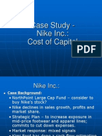 nike inc cost of capital solution