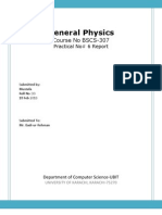 General Physics: Course No BSCS-307
