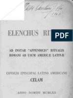 Elenchus Rituum 1962 para America Latina CELAM