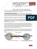 Steering and Suspension Basics