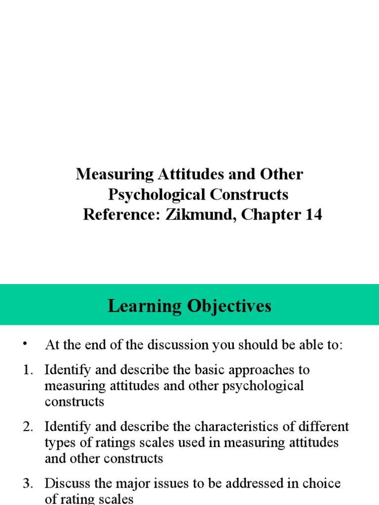 Likert Scale for Attitude Measurement | PDF | Level Of Measurement ...