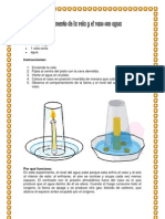 Experimento de La Vela y El Vaso Con Agua