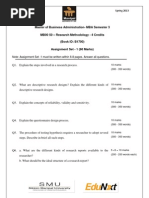 MB0050 Assignment Spring 2013