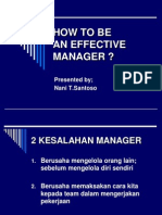 How to Be Effective Manager