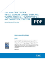 Architecture - EMC Infrastructure For Virtual Desktops Vsphere 4.1 - View 4.5 - View Composer 2.5 - 5 IOPS