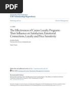 Download The Effectiveness of Casino Loyalty Programs - Their Influence On by   SN132394490 doc pdf
