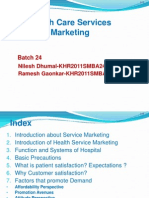 Service Marketing - Health Care Service MARKETING