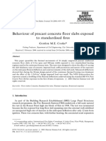 Behaviour of Precast Concrete Floor Slabs Exposed To Standar