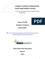 Download Analisis Penerapan Customer Relationship Management pada Apotik Century by Yakobus Tanurjaya SN132398282 doc pdf