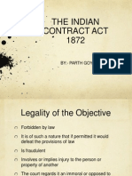 The Indian Contract Act 1872: By:-Parth Goyal