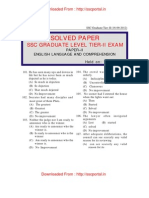 SSC CGL TIER II Exam Solved Paper I English Language Comprehension Part 3 Held on 16-09-2012 Www.sscportal.in