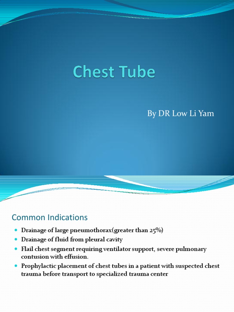 Chest Tube PDF Thorax Thorax (Human Anatomy)