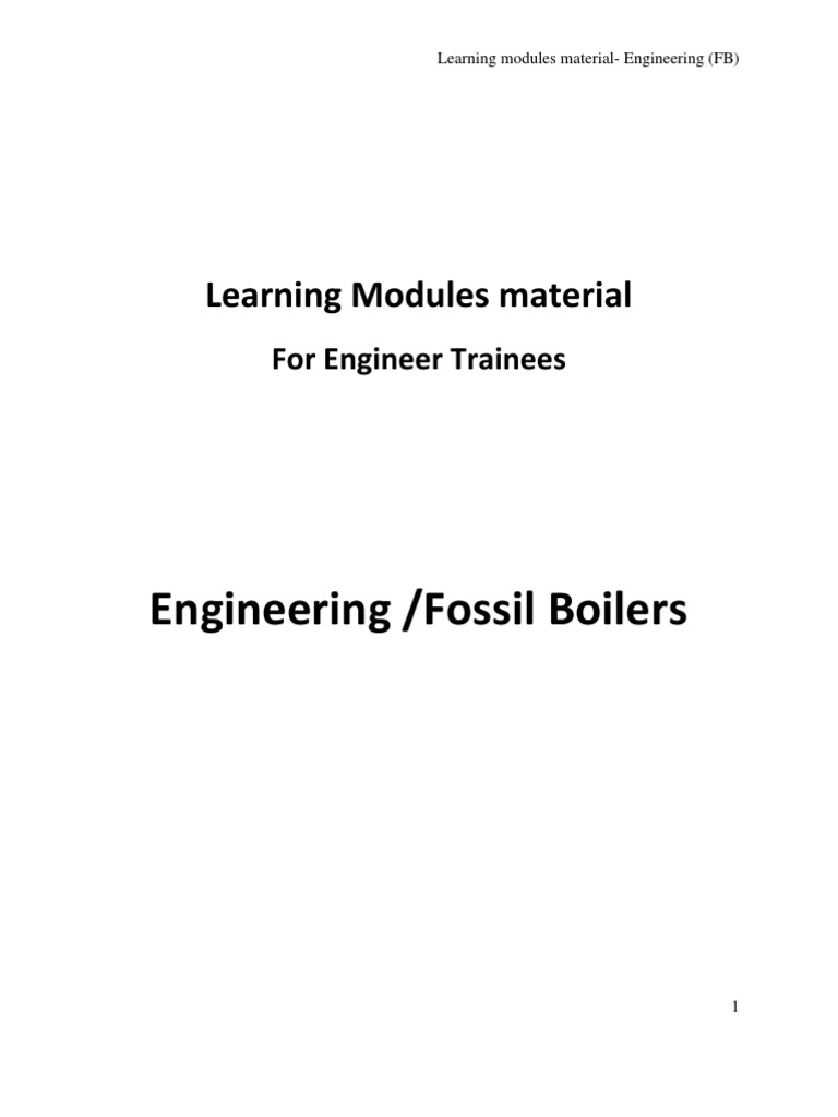 Boiler Learning Module | PDF | Boiler | Steam