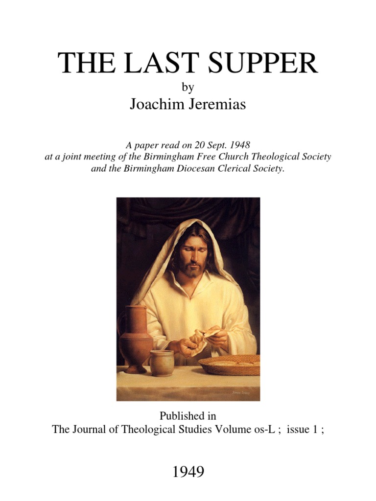 The Last Supper Pdf Last Supper Passover