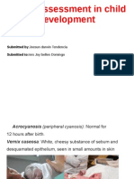 Health Assessment in Child Development: Submitted By:joesun Darwin Tendencia Submitted To:mrs Joy Bellen Domingo