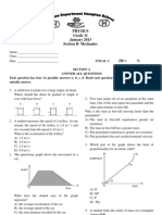 Grade 11 Pop Quiz Jan 2013