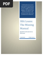 Download SBA Loans - The Missing Manual by Jim Noone SN132420918 doc pdf