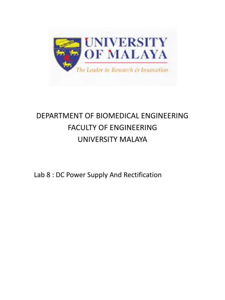 DC Power Supply and Rectification Lab | PDF | Rectifier | Direct Current