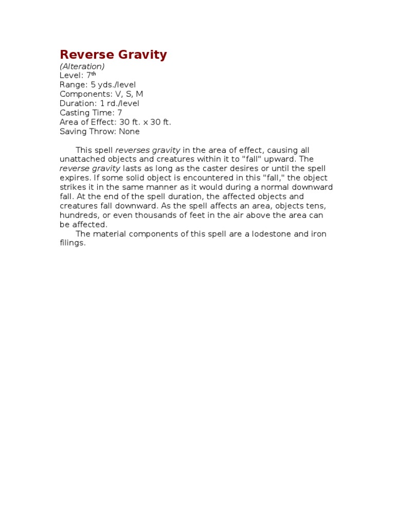 Reverse Gravity | PDF | Young Adult