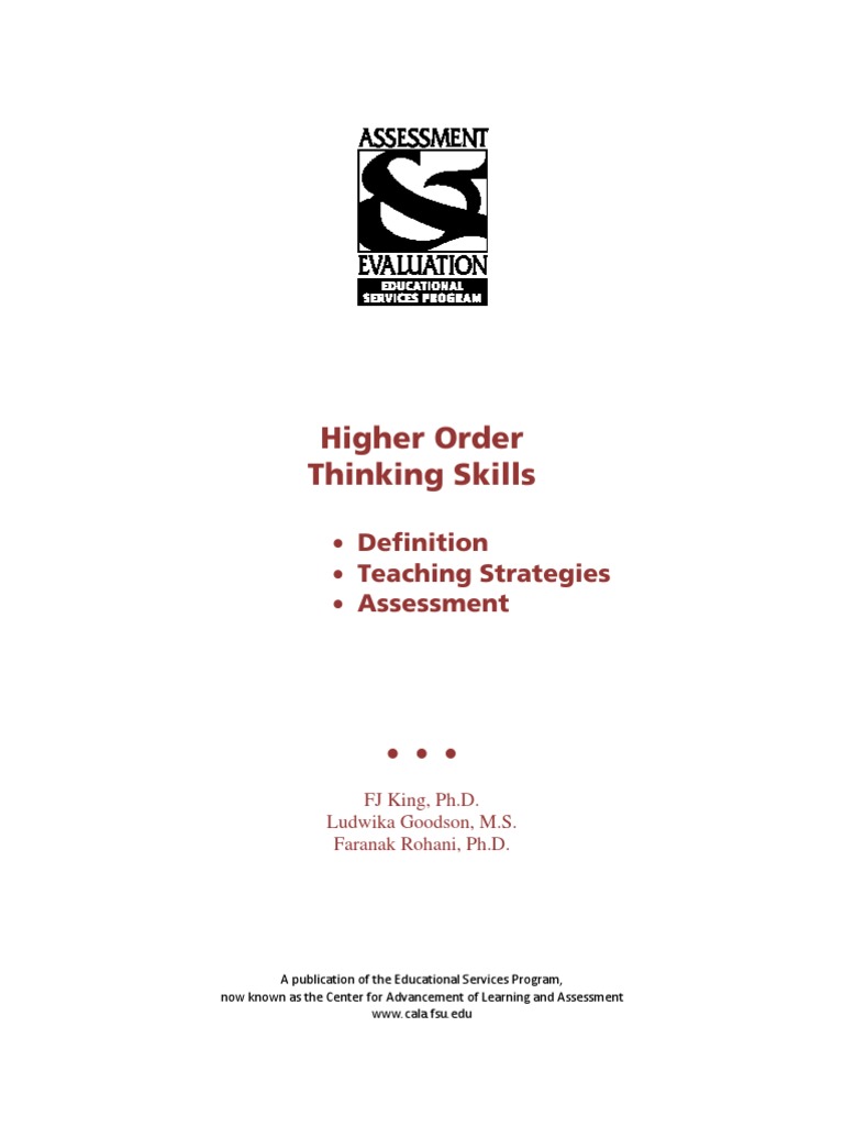 Higher Order Thinking Skills Overview | PDF | Critical Thinking ...