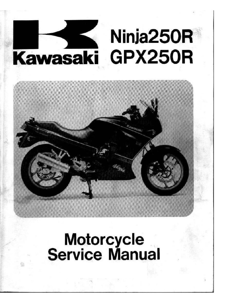 Kawasaki Ninja 250 Manual | PDF | Vehicles | Vehicle Parts