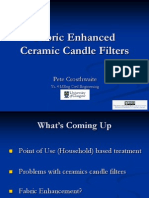 Investigation into Fabric-Enhanced Ceramic Candle Filters