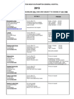 Accomodation List 2013