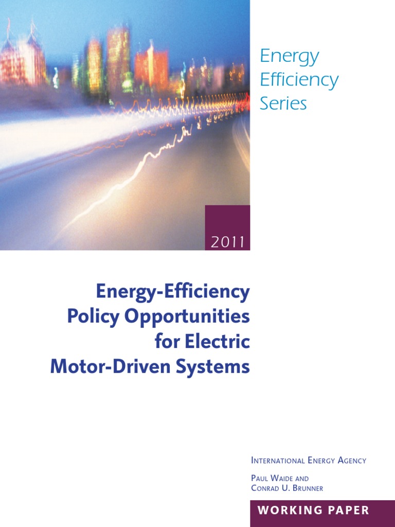 EE - For - Electric Motor Driven Systems | PDF | International Energy ...