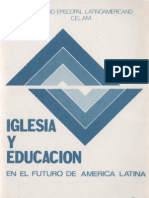 Celam - Iglesia Y Educacion en El Futuro de America Latina