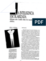 Castorina - La Inteligencia Escolarizada. Reflexiones Sobre El Sentido Común de Los Maestros y Su Eficacia Simbólica - BB