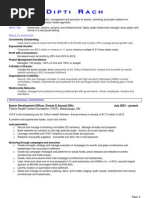 Dipti Rach - Career Profile PDF