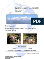 Innovative Water Scheme for Remote Nepalese Community