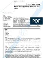 NBR 13964 - Moveis Para Escritorio - Divisorias - Classificacao e Caracteristicas Fisicas e Dimen