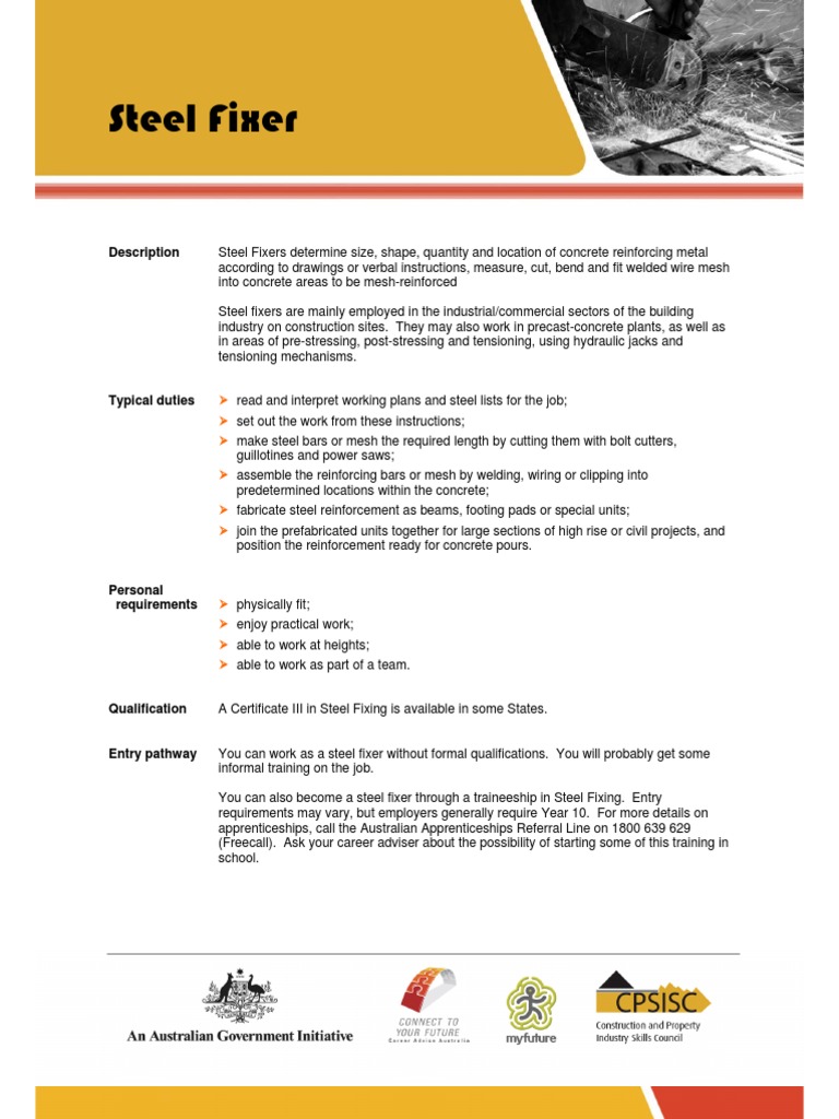 Steel Fixer R1 Apprenticeship Concrete