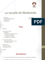 Le modèle de Markowitz