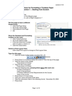 Instructions For Formatting A Turabian Paper Section 1 - Starting From Scratch