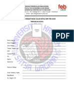Formulir Pendaftaran Ketua SMF FEB UKSW