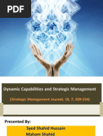 Final Dynamic Capabilities and Strategic Management (Strategic Management Journal, 18, 7, 509-534)