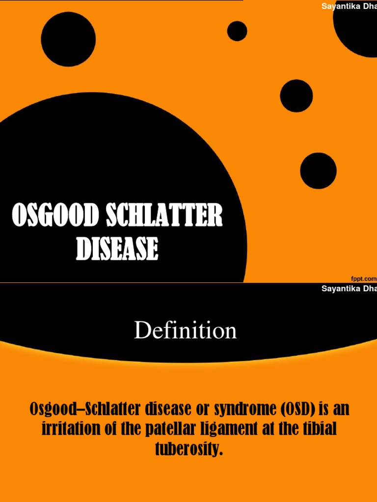 Osgood-Schlatter Disease Overview | PDF | Musculoskeletal System ...