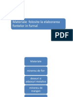 Materiale Si Combustibili Folositi La Elaborarea Fontelor