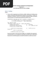 Part 1: Caching: COMP 2213 X2: Computer Architecture and Organization