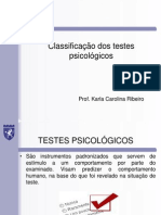 Classificação Dos Testes Psicológicos