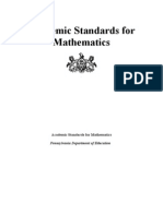 Academic Standards for Mathematics Academic Standards for Mathematics Pennsylvania
