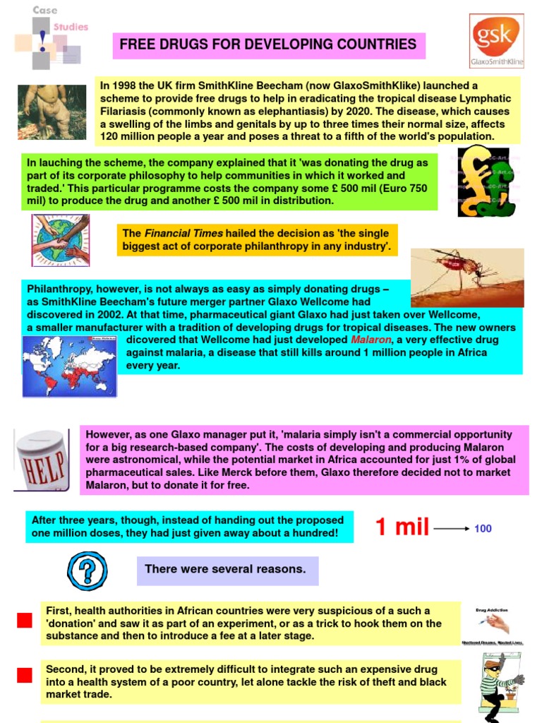 Case Study 07 GlaxoSmithKline Virtue | PDF | Glaxo Smith Kline | Drugs