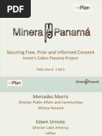Download Securing Free Prior and Informed Consent Inmets Cobre Panama Project PDAC 2013 by ewilson657 SN132512195 doc pdf