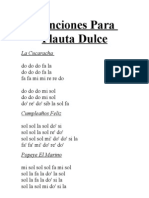 Canciones para Flauta Dulce