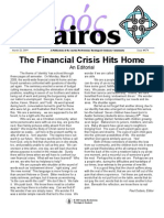 Kairos: The Financial Crisis Hits Home