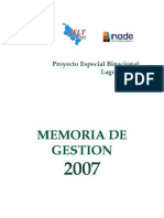 Memoria Institucional 2007