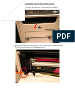 How to Manually Remove Toners From Mc16xx